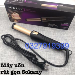 Sokany Máy uốn tóc rút gọn 787 Ceramic Coated làm xoăn uốn cụp tiện lợi cho tóc ngắn và dài