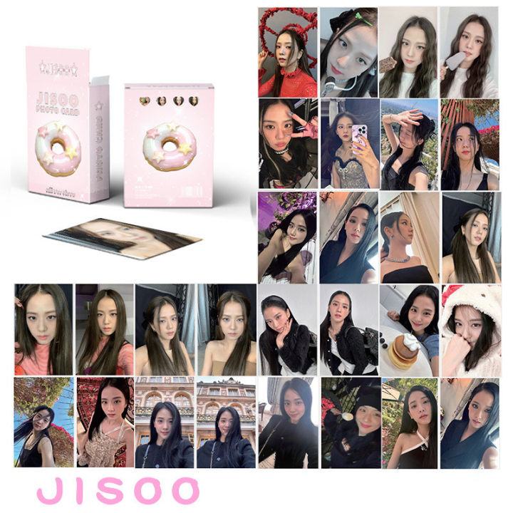 50pcs/box%20BLACKPINK%20Laser%20Photocard%20LISA%20JENNIE%20ROSE%20JISOO%20Kpop%20Album%20Lomo%20Cards%20Postcards%20-%20Image%205