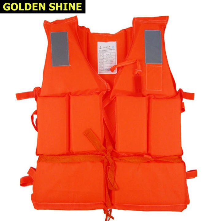 Adult Life Vest Adjustable Life whistle SOS Jacket Vest Swimming