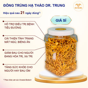 Đông trùng hạ thảo Dr. Trung – loại Tiêu chuẩn 100g dùng hằng ngày ngủ ngon – tăng đề kháng OCOP 4 sao (100g)