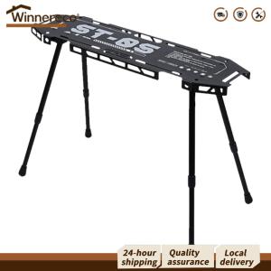 [Winnereco Flagship Mall]Outdoor Folding IGT Portable Picnic โต๊ะเล่นสเก็ตบอร์ดโต๊ะอลูมิเนียมโต๊ะสำหรับในร่มและกลางแจ้งปิคนิคบาร์บีคิว Backyards Beach ชายหาด