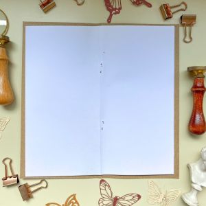 Buku Tulis Polos Cover Coklat REFILL TRAVELERS NOTEBOOK - KRAFT COVERREFILL TRAVELERS NOTEBOOK - KRAFT COVER buku notebook lipat buku jurnaling buku aesthetic buku diari vintage