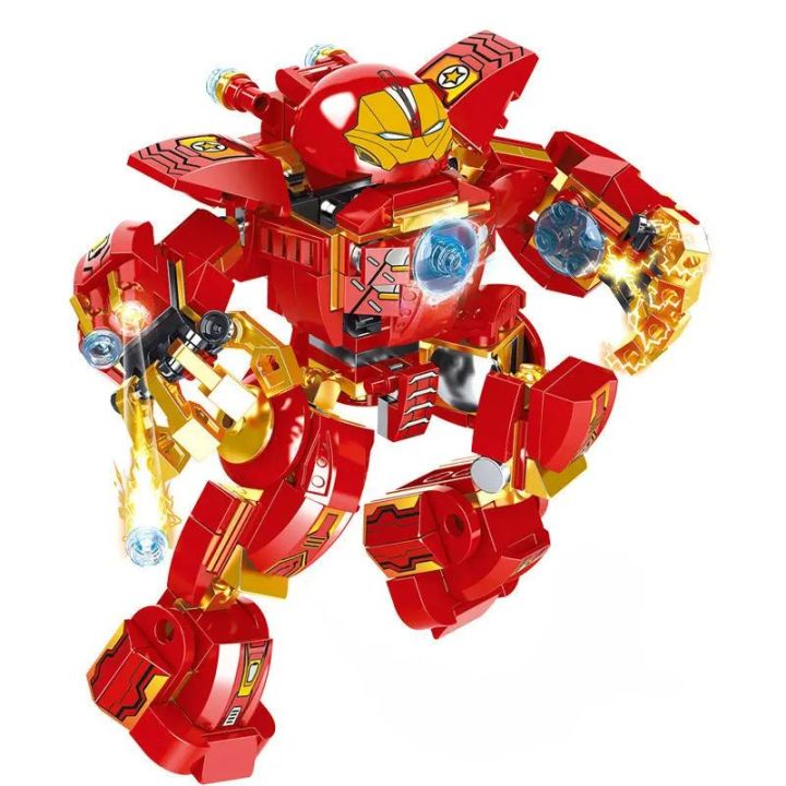 Model Lewan Anime Model Brick Lewan 2077 Steel Mech American Team Killer Assembled ...
