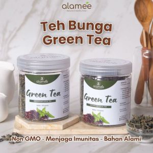 ALAMEE Green Tea Teh Hijau Greentea Organic Kering Organik Minuman Herbal 125gr