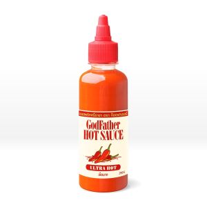 Godfather Hot Sauce  ULTRA HOT ซอสพริกศรีราชาตราก๊อดฟาเธอร์ รสเผ็ดมาก (280 กรัม)