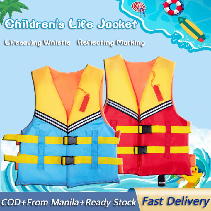 Children's Life Jacket Portable Child Swimming Buoyancy Vest, Boys and ...