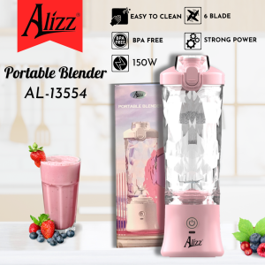 Máy Xay Sinh Tố Cầm Tay 600ml ALIZZ AL-13554 Giúp Bạn Chế Biến Các Món Ăn Và Đồ Uống Lành Mạnh Nhanh Chóng Và Tiện Lợi Ngay Tại Nhà.