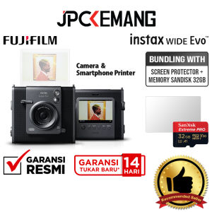 Fujifilm Instax Wide Evo Instant Film Camera & Smartphone Printer Fuji Instax Wide Evo Kamera Instan JPC KEMANG GARANSI RESMI