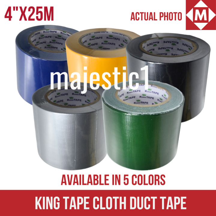 King Tape 4" x 25M Cloth Duct Tape Lazada PH