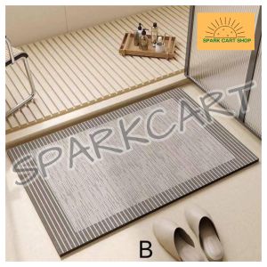 SPARKCART 1pcs IKEA Design Super Absorbent Anti Slip Bath Mat Bathroom Non-slip Floor Mats Quick Dry Shower Rug