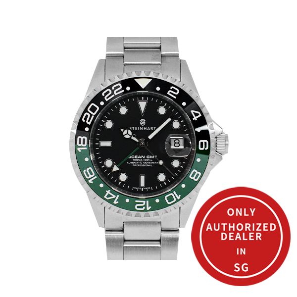 Steinhart Ocean One GMT Black/Green Ceramic- 42mm Automatic