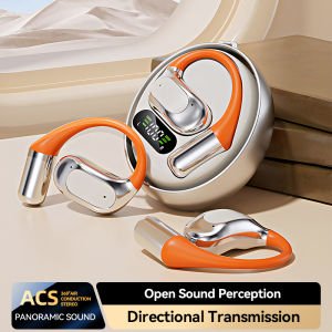 TECSIRE Bluetooth Headset M113 Rotating Case Open Ear Wireless Earbuds OWS Bass Stereo Touch Control Water Resistance With Microphone