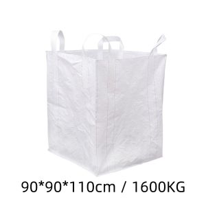 90*90*110CM Jumbo Bag Tonner Bag Lager Capacity Of 1600kg Bulk Bag Sling Bag 4 Cross Flat Bottom