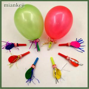 miankeji 50 cái còi thổi đầy màu sắc rồng thổi với bóng bay cho trẻ em đồ dùng đồ chơi trang trí tiệc sinh nhật cho trẻ em