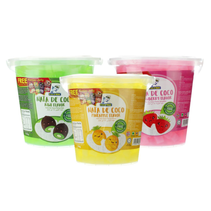 Captain Dolphin Nata De Coco 1.5kg - 3 Flavours