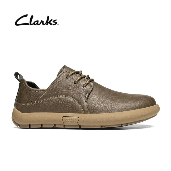 CLARKS của nam giới thường da ren-up giày, thoải mái & Giày thoáng khí ...