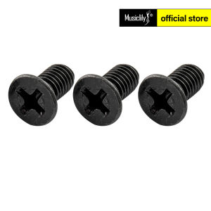 Musiclily Pro M5X10mm Stainless Steel/Steel Crosshead Countersunk Mounting Screws for Floyd Rose Locking Tremolo Bridge Block (Set of 3)