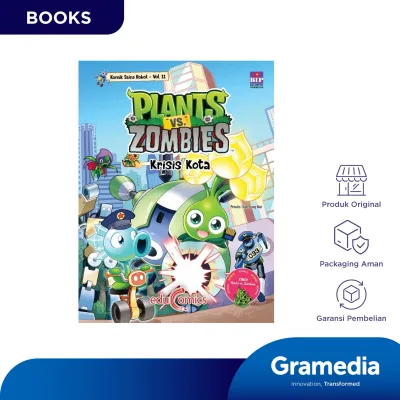 Plants vs Zombies Komik sains Robot 11: Krisis Kota (Xiao Jiang Nan)