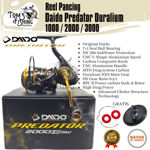 Reel Pancing DAIDO PREDATOR DURALIUM HS / PS 1000 - 3000 SW (7+1Bearing) SaltWater - Toms Fishing