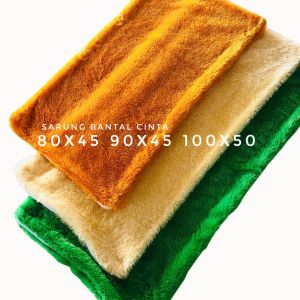 Sarung Bantal Cinta Panjang Jumbo 100x50 90x45 - Kain Bulu Rasfur Halus dan Lembut dengan Resleting Dobel Kepala - Tersedia 3 Ukuran (HARGA SATUAN)