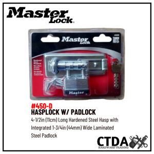 MASTER LOCK #450-D Hasplock with Padlock