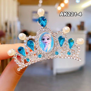 Mahkota Sirkam Rambut Korea Anak Perempuan Motif Elsa Aksesoris Rambut Pesta Ulang Tahun AK221