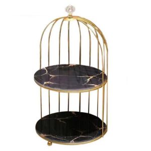 DCITZ Large Capacity Bird Cage Jewelry Rack Rust-proof Easy to Clean Iron Storage Holder Light Luxury Waterproof Display Stand Dormitory