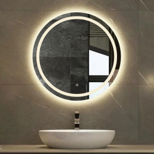 Smart LED Light Mirror Wall Mirror Vanity Makeup Bathroom Lampu Cermin Solek IKEA Mirror Bilik Mandi by Home Genie