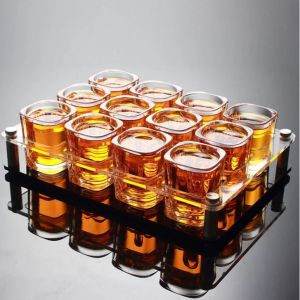 Mini glass transparent whiskey glass liquor glass wine barrel beer glass drinking glass wedding gift