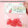 TAIYO Taba Squishy Pinch Strawberry Squeeze Fruit pencet kenyal lucu imut squisi Stress Relief Mainan. 