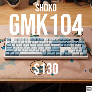 GMK104 Shoko Akko Piano Pro v3 Full Build Custom Mechanical Keyboard 100%