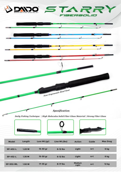 JORAN DAIDO STARRY FIBER SOLID PANJANG 120CM 135CM 150CM