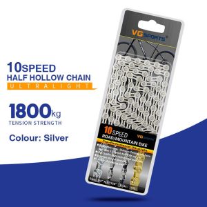 OOG Hybrid Cycle Durable Half Hollow Chain 8/9/10 11 speed Road Bike Cycling Bicycle Chains Bicycle Parts Bike Chains Bicycle Accessories