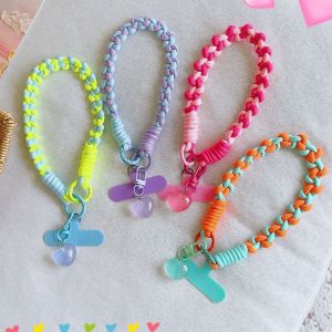 HBESTY New Handwoven Universal Lanyard Mobile Phone Universal Lanyard Wrist Strap Short Rope Hand Strap Hand Rope Decorative Pendant
