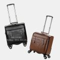 Vali du lịch Size 18 inch - Vali kéo thời trang chất liệu da cao cấp có khóa bảo mật và ngăn chống sốc máy tính. 