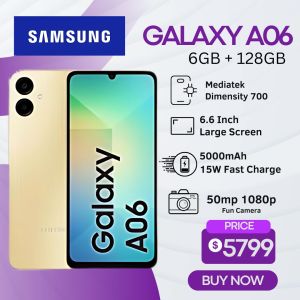 Samsung Galaxy A06 5G SMARTPHONE | 6GB+128GB | 6.7" HD+ PLS LCD Infinity-U Display90Hz Refresh Rate |8 MP 50MP | 5000