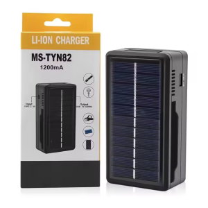 18650 Solar Battery Charger 2 Slot Battery Charger Powerbank Case Lithium Battery Charging Bank Shell For 18650 21700 Battery