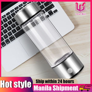 【Delivery 24 hours】Hydrogen-Rich Water Cup Electric Hydrogen Rich Water Generator Bottle Titanium Quality Filter Portable Antioxidant Lonizer 420ml