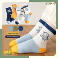 Set 5 Đôi Tất Cổ Cao Cho Bé Trai , Vớ Cho Bé Sơ Sinh Đến 8 Tuổi Kiểu Dáng Năng Động Đáng Yêu Nhiều Mẫu Lựa Chọn BAP's House GI3. 
