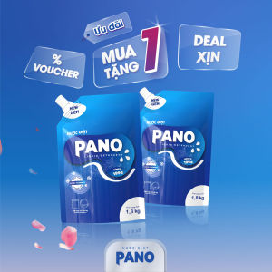 [MUA 1 TẶNG 1] Nước Giặt Pano Warmish XANH Vấn Vương Hương Linh Lan & Hồng Bảo Vệ Vải An Toàn Da Tay