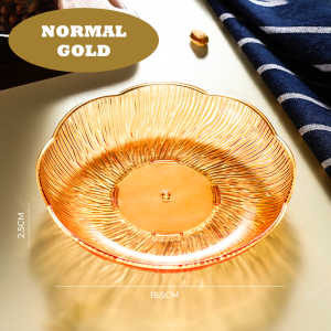 Pinggan Hidangan Plastik Gaya Nordic Dessert Plates Snacks Dry Fruit Cake Tray Serving Platter 点心盘子