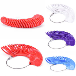 [fenggongshuode] Measure Finger Sizer Ring Gauge All UK Sizes A-Z US Sizes 0-13 Plastic Stamped