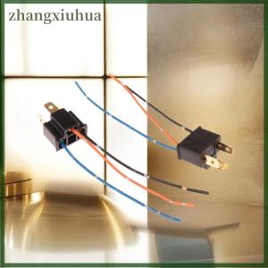 zhangxiuhua 2 4PCS Car Headlight Fog Lamp Male Adapter Socket Wiring Harness H4 Bulb Socket Male Adapter Connector