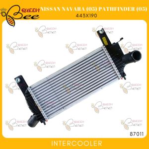 QUEEN BEE 87011 INTERCOOLER ASSEMBLY Nissan Navara D40 Pathfinder 2005-2013 M/T 443x190MM PE64 2ROWS POLAR