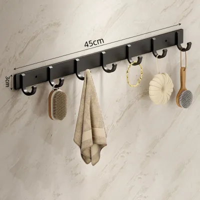 NAPKERY 6047 Khả năng chịu tải nặng Giá treo móc gắn tường Hợp nhôm Keo dán chắc chắn Móc treo quần áo Bền bỉ Chống gỉ sét Giá treo tường ở lối vào Giá treo khăn tắm