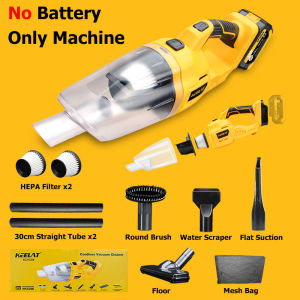 KEELAT 20V Cordless Hand Vacuum Cleaner Wet & Dry Use Wireless Handheld Household Vacuum Cleaner Portable Strong Suction