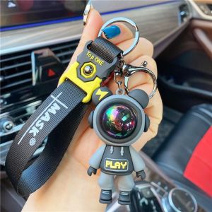 ALENADAY - Gantungan Kunci Serbaguna untuk motor mobil Tas karakter Boneka Astronot Lucu KEY05