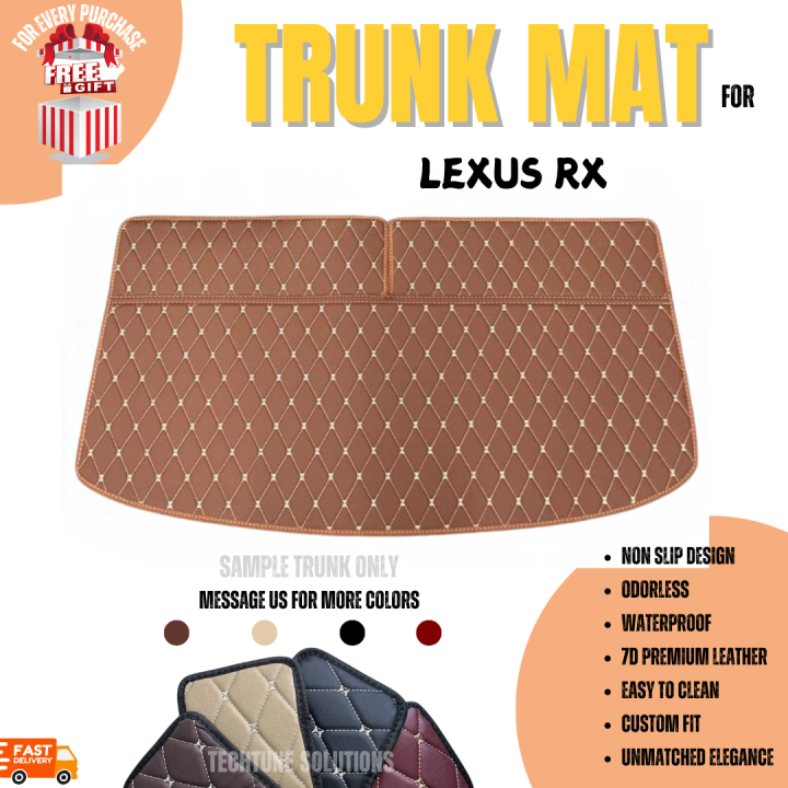 Lexus Boot LEXUS Trunk Mat for RX Premium Leather Trunk Tray Mat Car Matting High ...