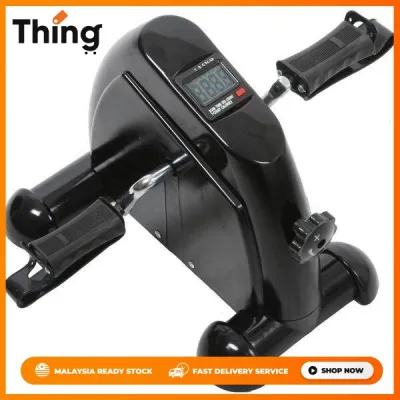 Warbase Mini Pedal Bike Gym Genuine Flexible Exercise Bike Black Multi-Resistance with LED Display (Black) - 7212