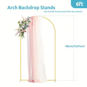Metal Wedding Arch 1.8M/2M/2.2M Gold Arch StandBackdrop Frame Decoration Ceremony Birthday Party Graduati Supplies